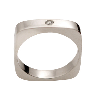 Exodus | Matching Commitment Rings | 18 White Gold - Click Image to Close